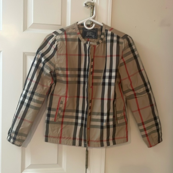 Burberry Tan Plaid Jacket - Picture 3 of 14